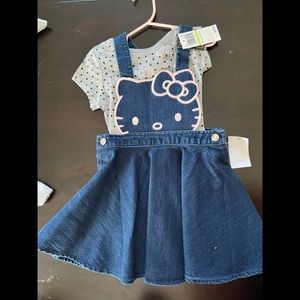 NWT Girls Hello Kitty jumper and shirt